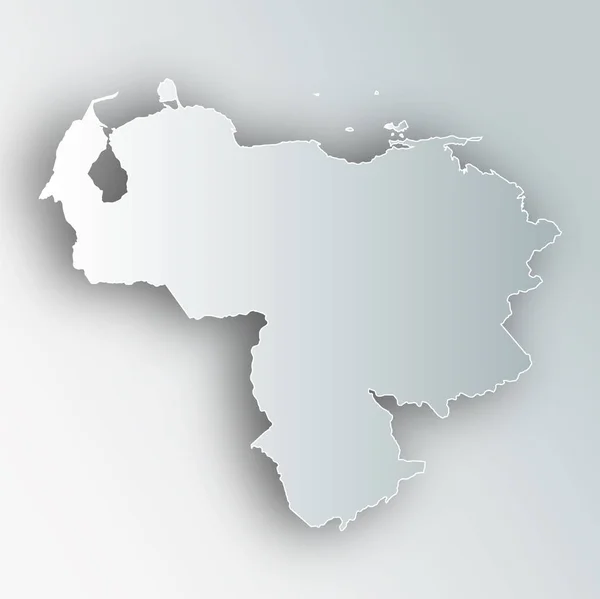 Ícone Quadro Mapa Venezuela — Vetor de Stock