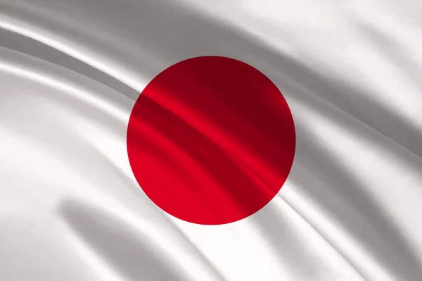 Giappone Bandiera Nazionale Sfondo — Vettoriale Stock