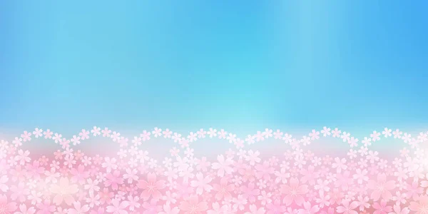 桜の花春の花背景 — ストックベクタ