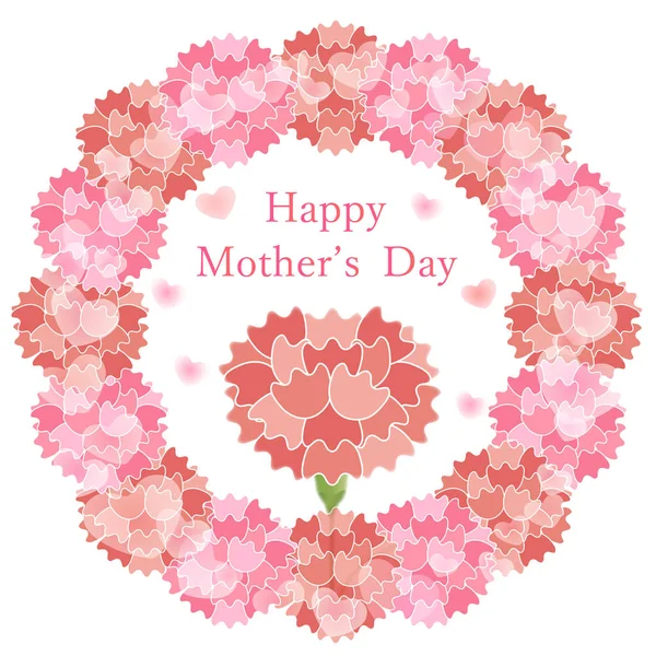 Cravo Dia Das Mães Ícone Flor —  Vetores de Stock