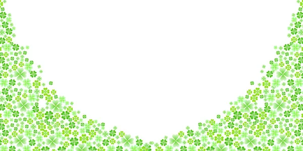 三叶草叶绿色背景 — 图库矢量图片