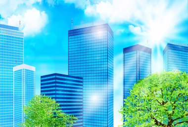 Manzara arka bina bina