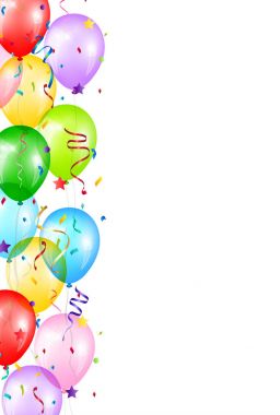 Balon renkli ışık arka plan