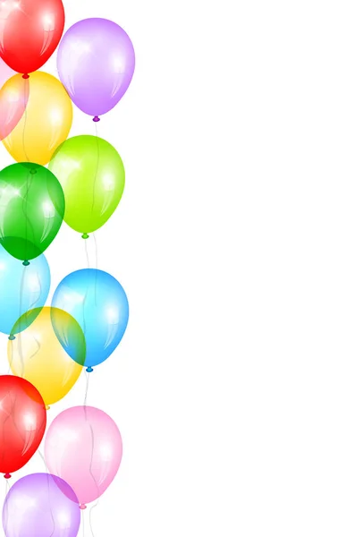 Ballon Kleurrijke Lichte Achtergrond — Stockvector