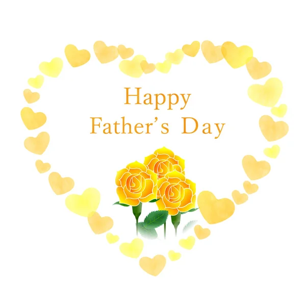 Ημέρα Του Πατέρα Rose Λουλούδι Εικονίδιο — Διανυσματικό Αρχείο