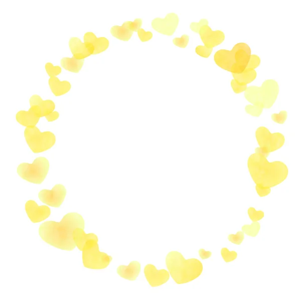 Ημέρα Του Πατέρα Της Καρδιάς Κίτρινο Εικονίδιο — Διανυσματικό Αρχείο