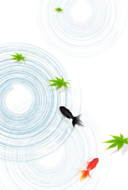 Japon balığı yaz su arka plan