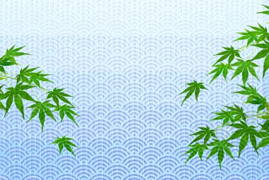 Akçaağaç yaprağı Japon kağıt arka plan