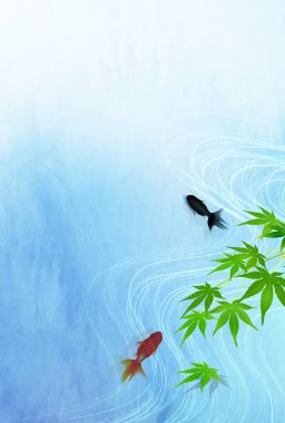 Japon Balığı Akçaağaç Yaz tebrik kartı geçmişi