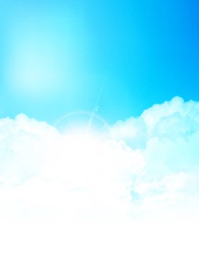 Gökyüzü yaz manzara arka plan