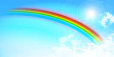 Gökyüzü yaz manzara arka plan