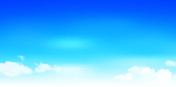 天空夏天风景背景 — 图库矢量图片