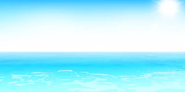 Морський Літній Пейзажний Фон — стоковий вектор