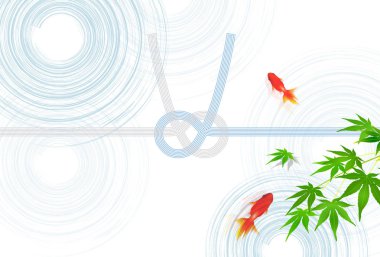 Japon balığı kağıt yaz arka plan