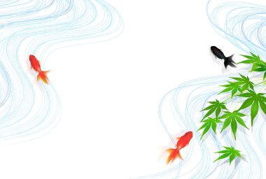 Japon Balığı Akçaağaç Yaz tebrik kartı geçmişi