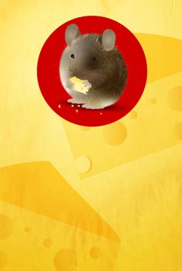 fare yeni yıl kartı Japon Kağıt arka plan