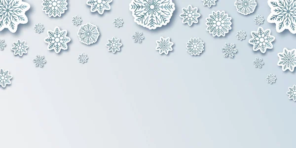 Schnee Weihnachten Winter Hintergrund — Stockvektor