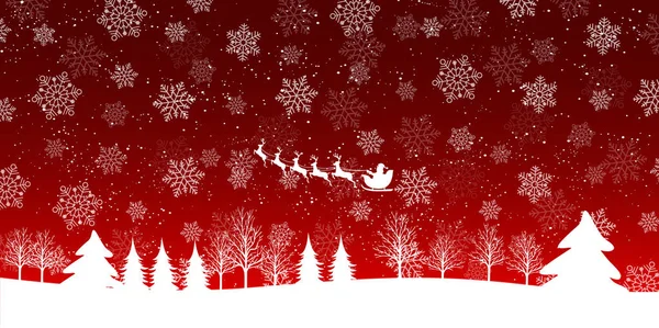 Nieve Navidad Invierno Fondo — Vector de stock