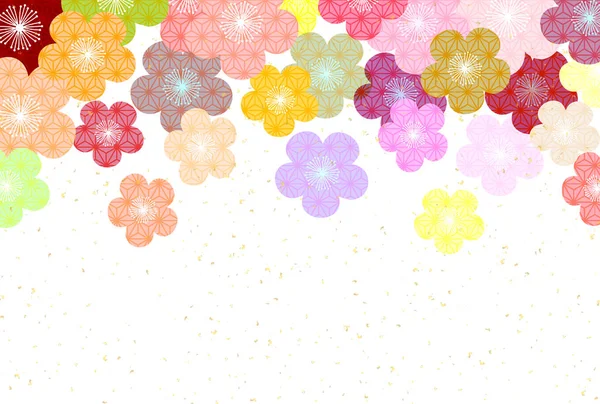 Ciruela Flor Primavera Flores Fondo — Vector de stock