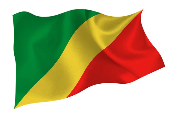 Εθνικό Εικονίδιο Σημαίας Κονγκό — Διανυσματικό Αρχείο