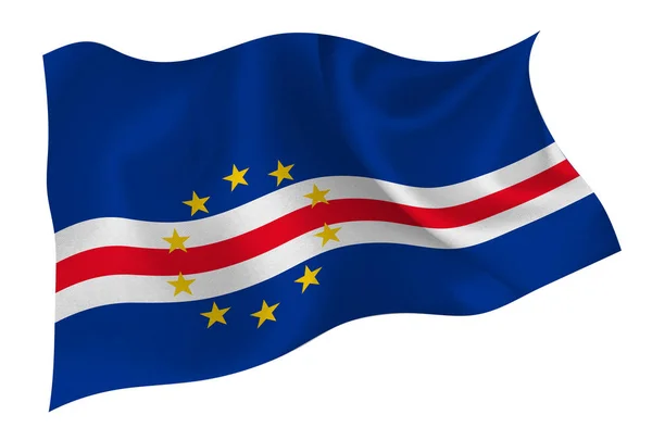 Cape Verde National Flag Icon — Stock Vector