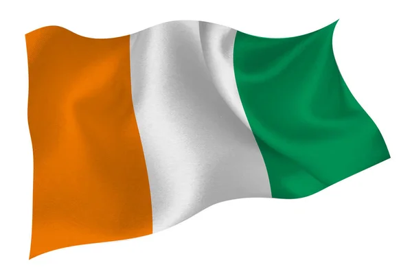 Nationalflagge Der Elfenbeinküste — Stockvektor