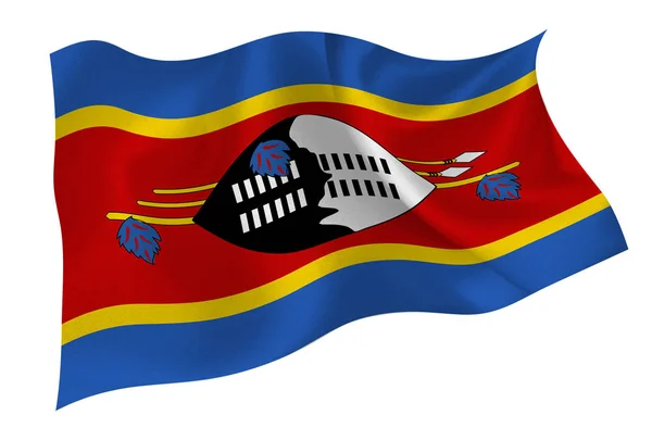 Ikona Národní Vlajky Eswatini — Stockový vektor