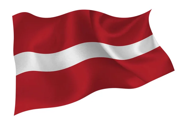 Latvia National Flag Icon — 스톡 벡터
