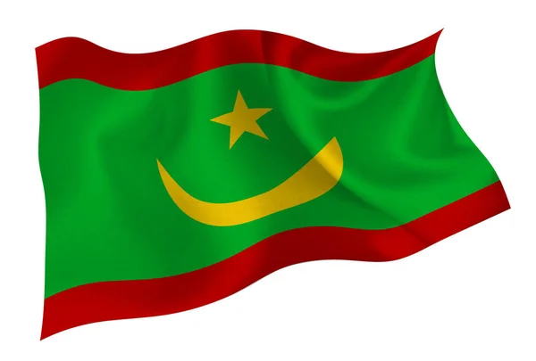 Εικονίδιο Εθνικής Σημαίας Μαυριτανίας — Διανυσματικό Αρχείο