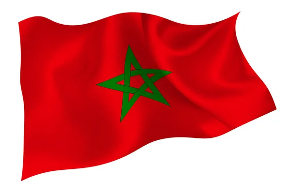Εθνικό Εικονίδιο Σημαίας Μαρόκου — Διανυσματικό Αρχείο