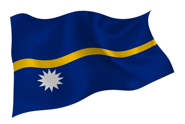 Nauru Icono Bandera Nacional — Archivo Imágenes Vectoriales