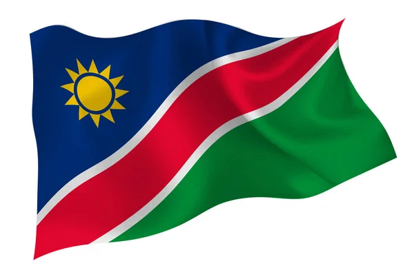 Namibia Nationalflagge — Stockvektor