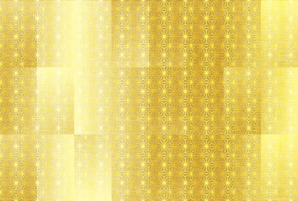 Goldscheck Japanisches Papier Japanisches Muster — Stockvektor