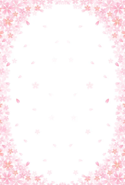 Cherry Blossom Spring Flowers Background — Stock Vector