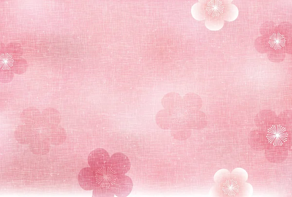 Plum Blossom Spring Flower Background — 스톡 벡터