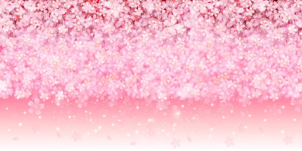 桜の春の花の背景 — ストックベクタ