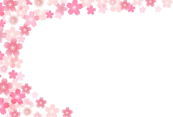 Flor Cerezo Fondo Flores Primavera — Vector de stock