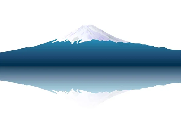 Mount Fuji Japán Tájkép Háttér — Stock Vector