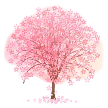 Kiraz çiçeği Bahar çiçeği pembe ikonu