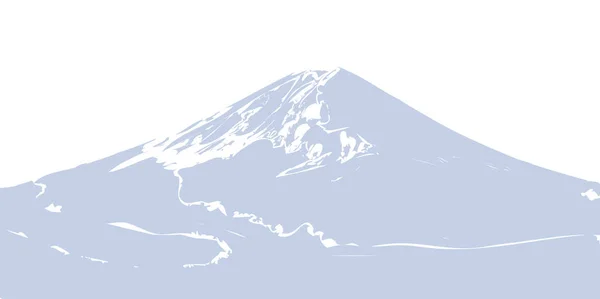 Mount Fuji Japán Hegyi Háttér — Stock Vector