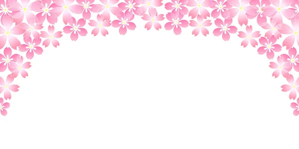 Cherry Blossom Spring Flowers Background — Stock Vector