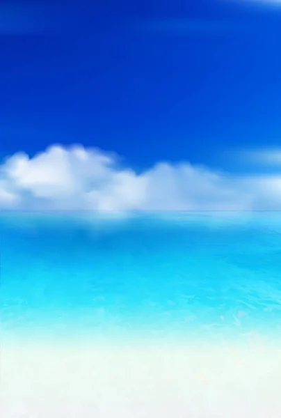 Sea Summer Sky Light Background — 스톡 벡터