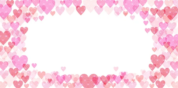 Día San Valentín Corazón Evento Fondo — Vector de stock