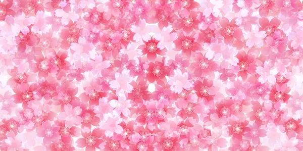 桜の春の花の背景 — ストックベクタ