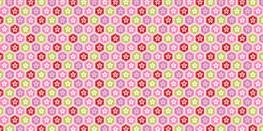 Erik çiçeği festivali Japon desenli doku geçmişi