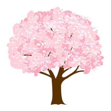 Kiraz çiçeği bahar çiçeği ikonu