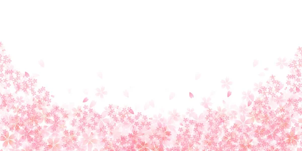 桜の春の花の背景 — ストックベクタ