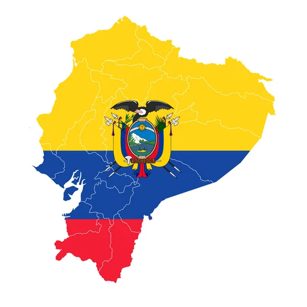 Ikona Narodowej Flagi Ekwadoru — Wektor stockowy
