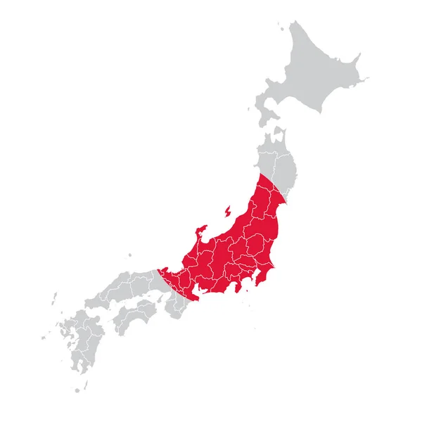 Иконка Карте Японии — стоковый вектор