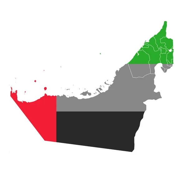 Иконка Карте Объединённых Арабских Эмиратов — стоковый вектор